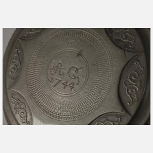 Wuchtiger Thüringer Fayencewalzenkrug