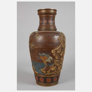 Villeroy & Boch Bodenvase mit Chinoiserien