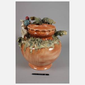 Große Historismusvase mit Jagdszene