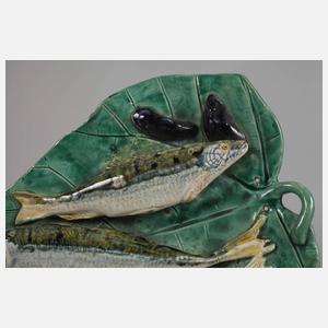 Schaugericht mit Heringen und Muscheln