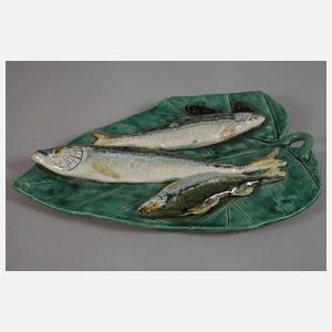 Schaugericht mit Heringen und Muscheln