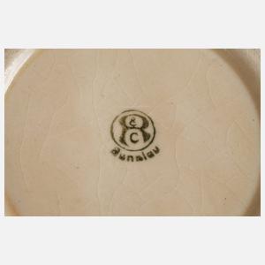 Sechs Bunzlauer Bierkrüge