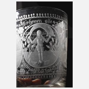 Feines Becherglas Böhmen