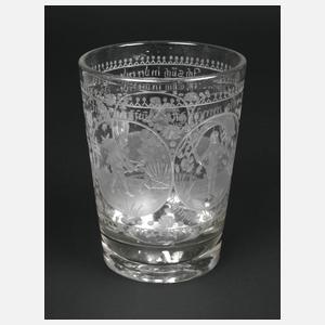 Feines Becherglas Böhmen