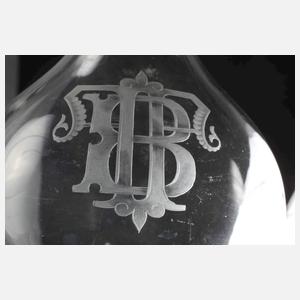 Historismus-Gläserset mit Karaffe