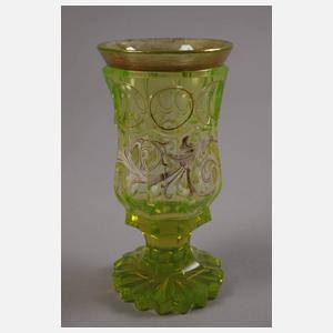 Zwei Fußbecher Biedermeier