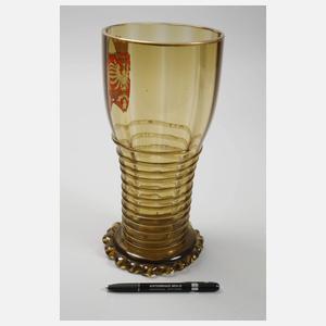 Paar übergroße Wappenpokale