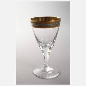 Gläsersatz mit Goldrand