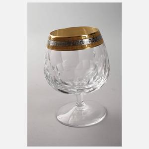 Gläsersatz mit Goldrand