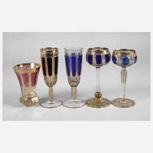 Fünf Gläser Steiner & Vogel