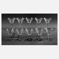 Zehn Champagnerschalen Orrefors111