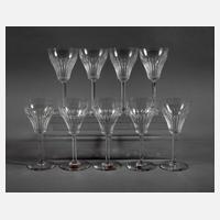 Neun Weingläser Orrefors111