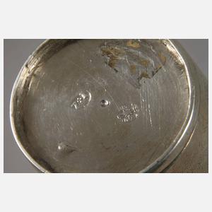 Silber Paar Schlangenhautbecher Frankfurt