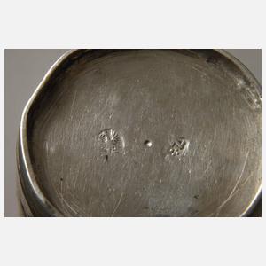 Silber Paar Schlangenhautbecher Frankfurt