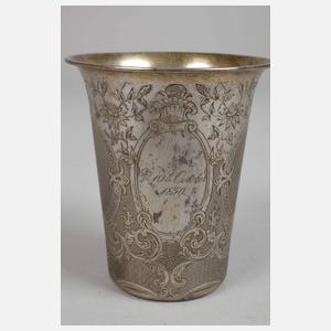 Silber Hochzeitsbecher