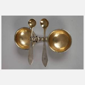 Kleine Gewürzmenage Silber