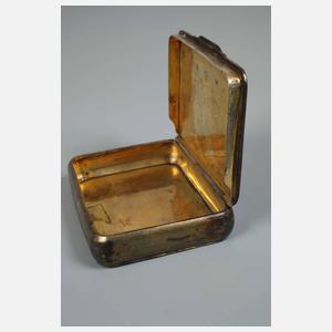 Silber Tabatiere Russland mit bekanntem Denkmal