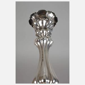 Paar Kerzenleuchter Silber im Barockstil