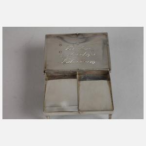 Briefmarkendose als Billardtisch