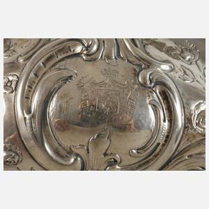 Silber großer Tafelaufsatz aus Adelsbesitz