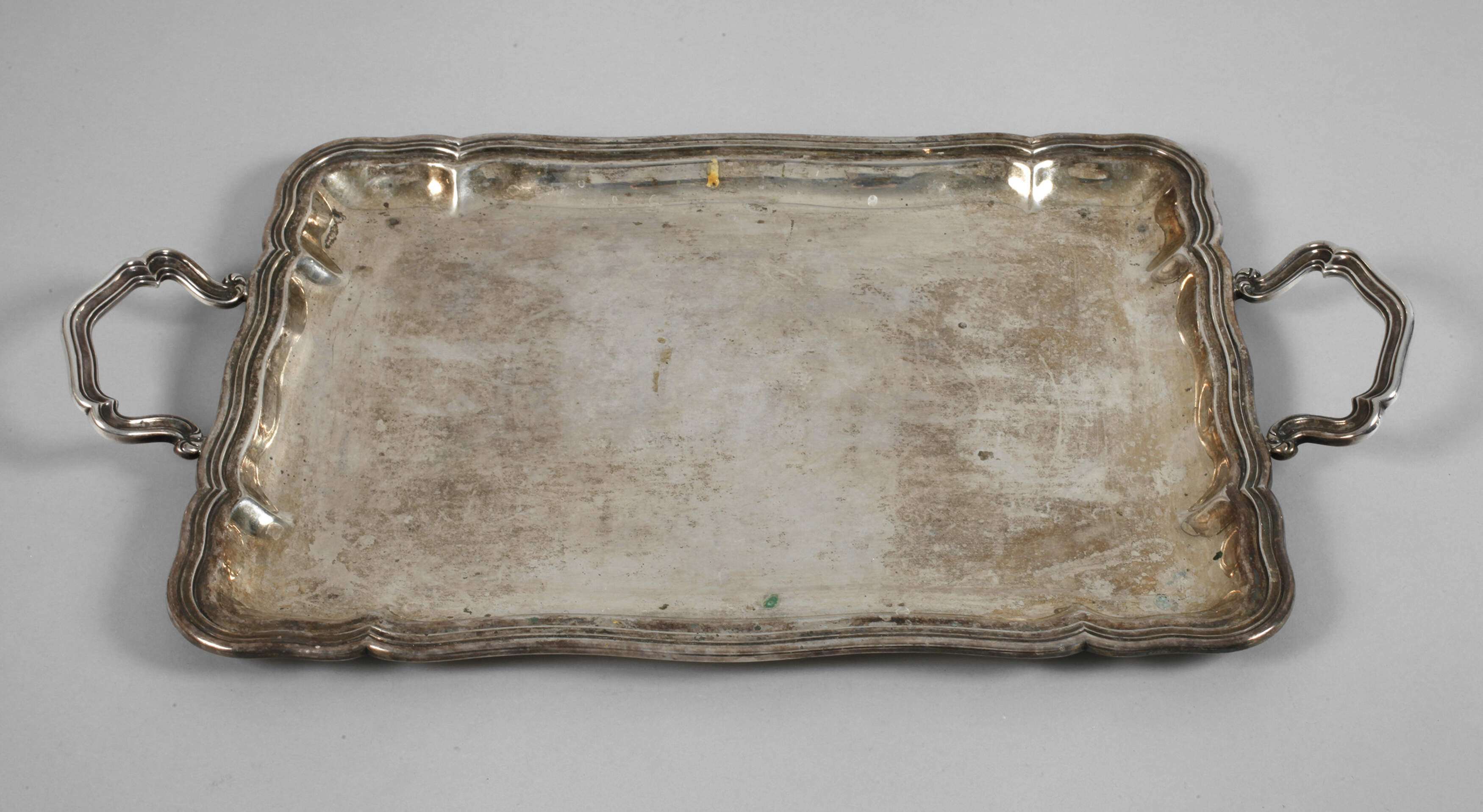 Großes Silber Tablett Italien