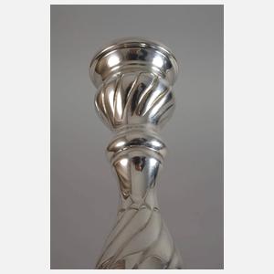 Silber Paar Kerzenleuchter im Barockstil