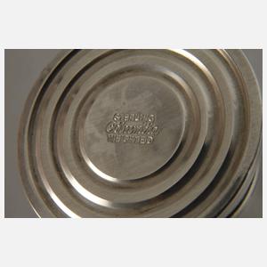 Silber Gewürzstreuer und Schale