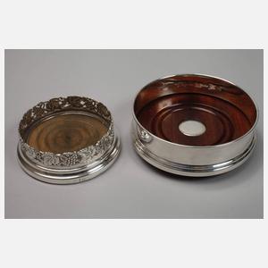 Silber sieben Untersetzer