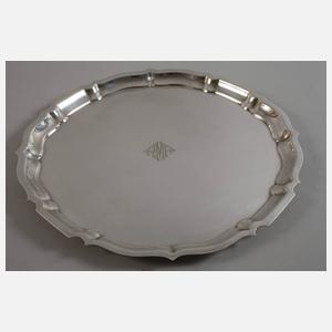 Silber Tablett Chippendale