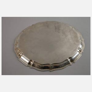 Silber Tablett Chippendale