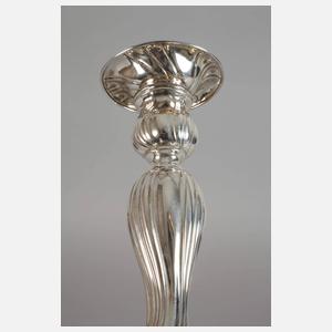 Silber Paar große Kerzenleuchter