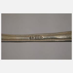 Zwölf Speiselöffel Silber