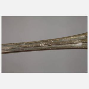 Silber Eisbesteck für zwölf Personen