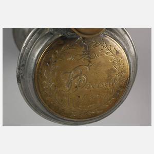 Zinnrörken Messingdeckel