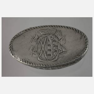 Barocke Zinn Tabakdose Sachsen