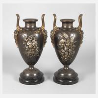 Paar Bronzevasen Frankreich111