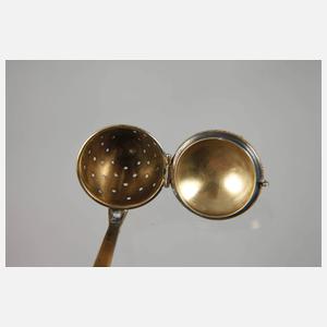 Silber emailliertes Teeei Russland