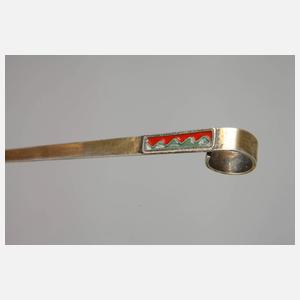 Silber emailliertes Teeei Russland