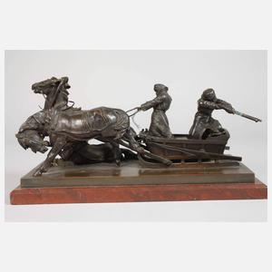 Albert Moritz Wolff, Fliehende russische Jäger