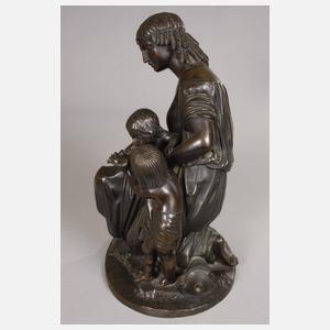 Mathurin Moreau, attr., Mutter mit Kindern