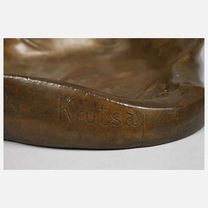 Krutsay, figürliche Bronzeschale
