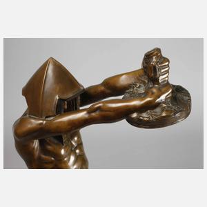 Franta Anýž, Figürliche Tischlampe Ägypter