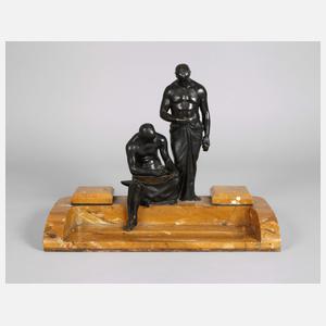 Gerhard Schliepstein, figürliches Schreibset