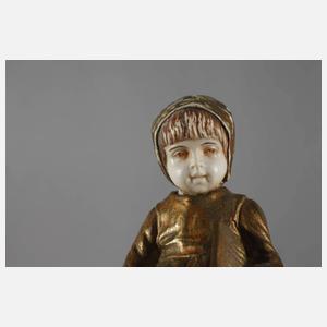 zurückgezogen - nächste Auktion - Chryselephantin Holländermädchen