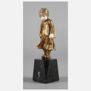 zurückgezogen - nächste Auktion - Chryselephantin Holländermädchen