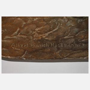 Albert Hinrich Hussman, auf der Ziellinie