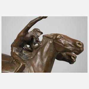 Albert Hinrich Hussman, auf der Ziellinie