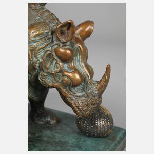 Salvador Dali, "Rhinocéros habillé en dentelles"