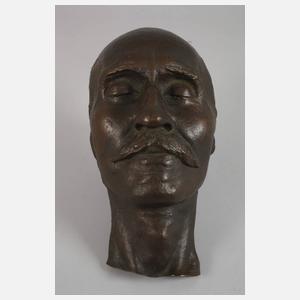 Körperabformungen Totenmaske und Hand