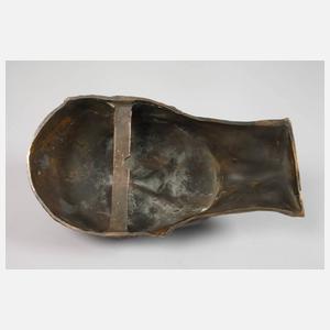 Körperabformungen Totenmaske und Hand